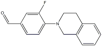 3-fluoro-4-(1,2,3,4-tetrahydroisoquinolin-2-yl)benzaldehyde Structure