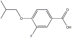 3-fluoro-4-(2-methylpropoxy)benzoic acid Structure