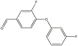 3-fluoro-4-(3-fluorophenoxy)benzaldehyde 结构式