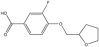 3-fluoro-4-(oxolan-2-ylmethoxy)benzoic acid Structure