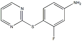  3-fluoro-4-(pyrimidin-2-ylsulfanyl)aniline