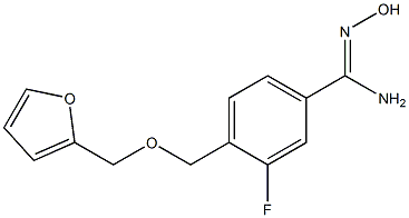 3-fluoro-4-[(2-furylmethoxy)methyl]-N'-hydroxybenzenecarboximidamide