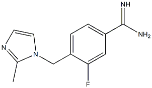 3-fluoro-4-[(2-methyl-1H-imidazol-1-yl)methyl]benzenecarboximidamide