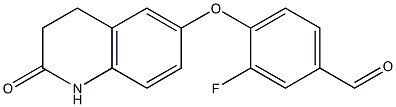 3-fluoro-4-[(2-oxo-1,2,3,4-tetrahydroquinolin-6-yl)oxy]benzaldehyde|