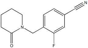 3-fluoro-4-[(2-oxopiperidin-1-yl)methyl]benzonitrile