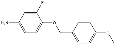 3-fluoro-4-[(4-methoxyphenyl)methoxy]aniline Structure