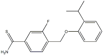 3-fluoro-4-[2-(propan-2-yl)phenoxymethyl]benzene-1-carbothioamide