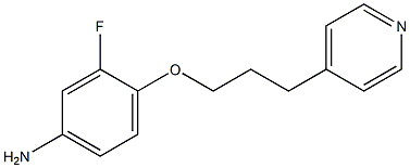 3-fluoro-4-[3-(pyridin-4-yl)propoxy]aniline,,结构式