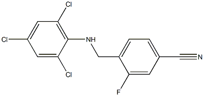 3-fluoro-4-{[(2,4,6-trichlorophenyl)amino]methyl}benzonitrile