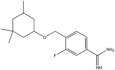 3-fluoro-4-{[(3,3,5-trimethylcyclohexyl)oxy]methyl}benzene-1-carboximidamide