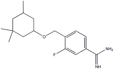  3-fluoro-4-{[(3,3,5-trimethylcyclohexyl)oxy]methyl}benzene-1-carboximidamide