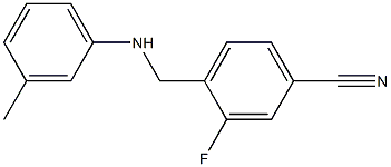 3-fluoro-4-{[(3-methylphenyl)amino]methyl}benzonitrile