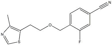 3-fluoro-4-{[2-(4-methyl-1,3-thiazol-5-yl)ethoxy]methyl}benzonitrile