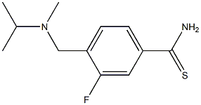 3-fluoro-4-{[isopropyl(methyl)amino]methyl}benzenecarbothioamide 化学構造式