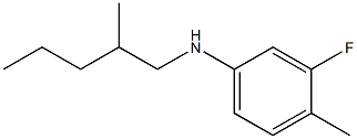3-fluoro-4-methyl-N-(2-methylpentyl)aniline Structure