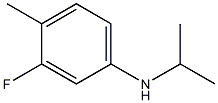 3-fluoro-4-methyl-N-(propan-2-yl)aniline 化学構造式