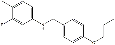 3-fluoro-4-methyl-N-[1-(4-propoxyphenyl)ethyl]aniline|