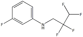 3-fluoro-N-(2,2,3,3-tetrafluoropropyl)aniline Struktur