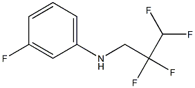 3-fluoro-N-(2,2,3,3-tetrafluoropropyl)aniline,,结构式