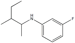 3-fluoro-N-(3-methylpentan-2-yl)aniline Structure