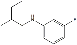 3-fluoro-N-(3-methylpentan-2-yl)aniline 化学構造式