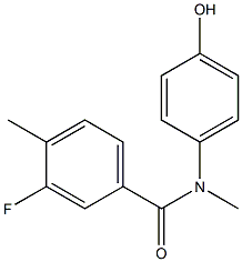 3-fluoro-N-(4-hydroxyphenyl)-N,4-dimethylbenzamide Structure