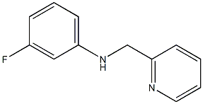 3-fluoro-N-(pyridin-2-ylmethyl)aniline 化学構造式