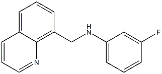 3-fluoro-N-(quinolin-8-ylmethyl)aniline Struktur