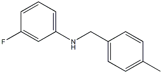  3-fluoro-N-[(4-methylphenyl)methyl]aniline