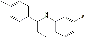 3-fluoro-N-[1-(4-methylphenyl)propyl]aniline Struktur