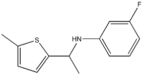 3-fluoro-N-[1-(5-methylthiophen-2-yl)ethyl]aniline Structure
