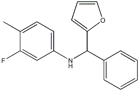 3-fluoro-N-[furan-2-yl(phenyl)methyl]-4-methylaniline