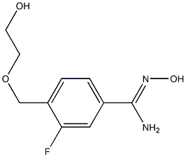 3-fluoro-N'-hydroxy-4-[(2-hydroxyethoxy)methyl]benzene-1-carboximidamide|