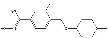 3-fluoro-N'-hydroxy-4-{[(4-methylcyclohexyl)oxy]methyl}benzenecarboximidamide