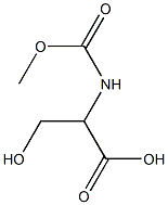 3-hydroxy-2-[(methoxycarbonyl)amino]propanoic acid Structure