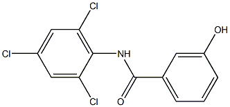 3-hydroxy-N-(2,4,6-trichlorophenyl)benzamide Structure