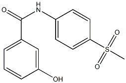 3-hydroxy-N-(4-methanesulfonylphenyl)benzamide Structure