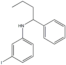 3-iodo-N-(1-phenylbutyl)aniline Structure