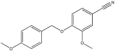 3-methoxy-4-[(4-methoxybenzyl)oxy]benzonitrile Structure