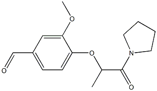 3-methoxy-4-{[1-oxo-1-(pyrrolidin-1-yl)propan-2-yl]oxy}benzaldehyde