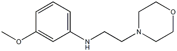 3-methoxy-N-[2-(morpholin-4-yl)ethyl]aniline 结构式