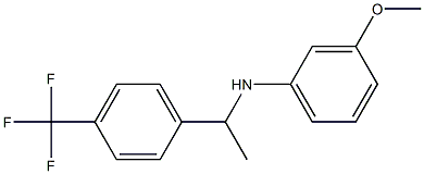 3-methoxy-N-{1-[4-(trifluoromethyl)phenyl]ethyl}aniline Structure