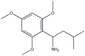3-methyl-1-(2,4,6-trimethoxyphenyl)butan-1-amine Structure