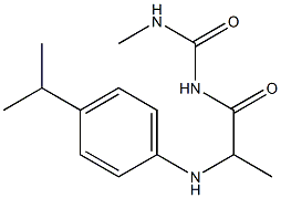 3-methyl-1-(2-{[4-(propan-2-yl)phenyl]amino}propanoyl)urea Structure