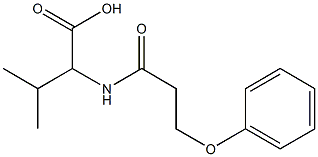 3-methyl-2-(3-phenoxypropanamido)butanoic acid,,结构式