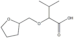 3-methyl-2-(tetrahydrofuran-2-ylmethoxy)butanoic acid 结构式