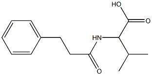 3-methyl-2-[(3-phenylpropanoyl)amino]butanoic acid 结构式