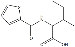 3-methyl-2-[(thien-2-ylcarbonyl)amino]pentanoic acid Structure