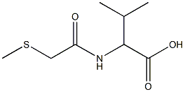 3-methyl-2-[2-(methylsulfanyl)acetamido]butanoic acid 结构式