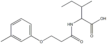 3-methyl-2-[3-(3-methylphenoxy)propanamido]pentanoic acid|